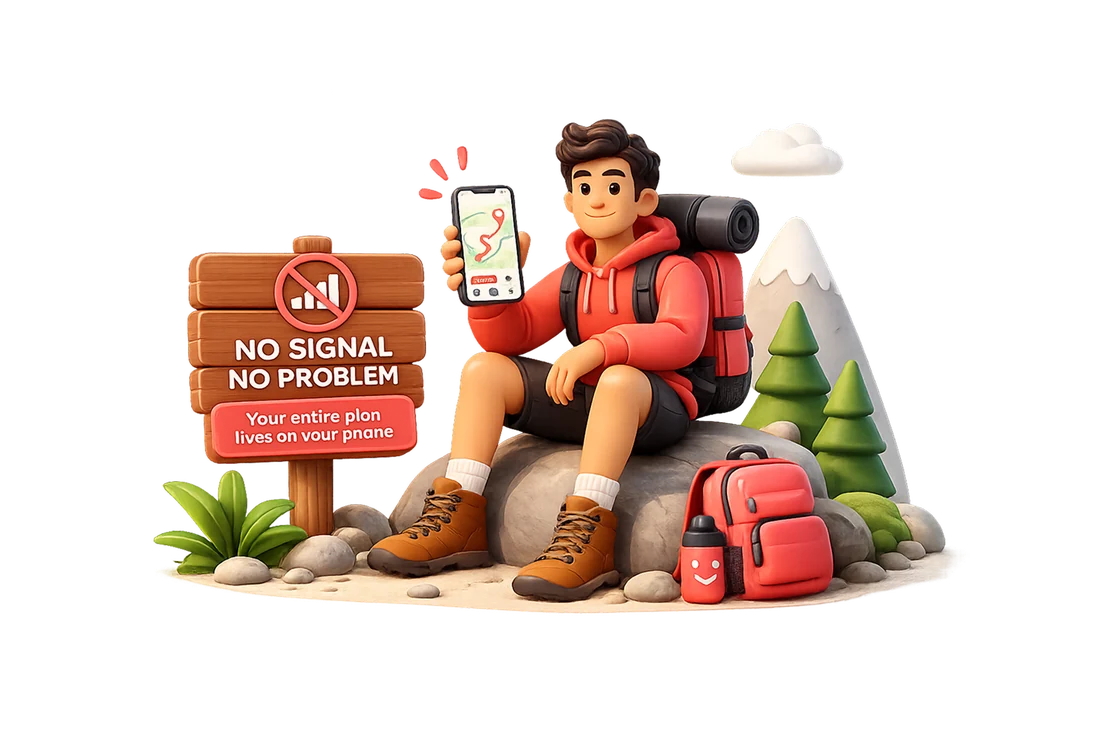 Works offline, everywhere